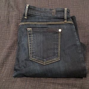 7 for all mankind cropped skinnies